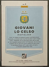 Load image into Gallery viewer, 2021-22 Donruss Road to Qatar Giovani Lo Celso #6 Holo Purple Laser 81/99 SGC 9