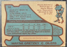 Load image into Gallery viewer, 1979-80 O-Pee-Chee #18 Wayne Gretzky RC NHL Hockey Card PSA 3 OPC