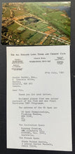 Load image into Gallery viewer, 1981 Letter + Postcard from All England Lawn Tennis & Croquet Club Wimbledon