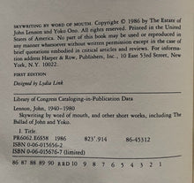 Load image into Gallery viewer, Yoko Ono Signed Book Skywriting by Word of Mouth Deluxe Ltd Ed Autographed JSA