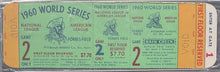 Load image into Gallery viewer, 1960 World Series Game 2 Proof Ticket New York vs Pittsburgh Mickey Mantle PSA