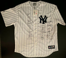 Load image into Gallery viewer, 2011 New York Yankees Roster Autographed Signed Jersey Derek Jeter Baseball MLB