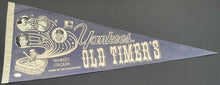 Load image into Gallery viewer, 1969 New York Yankees Old Timers Joe DiMaggio Signed Pennant Autographed JSA LOA