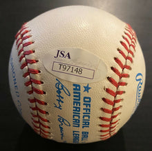 Load image into Gallery viewer, Jose Canseco Signed Bobby Brown Baseball Autographed MLB Oakland Athletics JSA