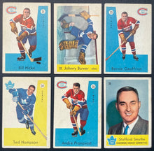 Load image into Gallery viewer, 1959-60 Parkhurst Hockey Cards Full Set NHL Punch Imlach Carl Brewer Vintage HOF