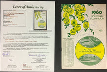 Load image into Gallery viewer, 1960 Multi Signed Spring Training MLB Program x14 Mathews Yankees vs Braves JSA
