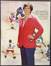 Load image into Gallery viewer, 1976 WHA Hockey Game Program Winnipeg Jets Quebec Nordiques Rare Vintage