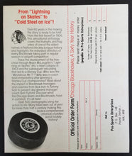 Load image into Gallery viewer, 1986 NHL Hockey Chicago Blackhawks 60th Anniversary Book Order Form Pro Sports