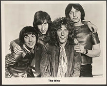 Load image into Gallery viewer, 1970s Vintage The Who Promotional Photo Pete Townshend Roger Daltry Keith Moon