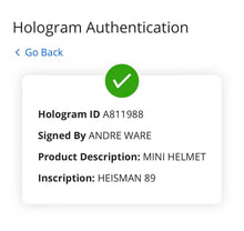 Load image into Gallery viewer, Andre Ware University of Houston Autographed NFL Football Mini-Helmet Fanatics