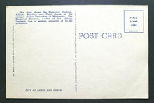 Load image into Gallery viewer, 1951 Memorial Stadium University of Minnesota Football Vintage Postcard