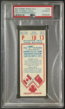 Load image into Gallery viewer, 1972 Game 4 Summit Series Ticket Stub USSR vs Canada PSA Phil Esposito Vancouver
