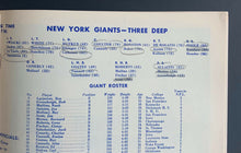 Load image into Gallery viewer, 1949 New York Giants 25th Anniversary Football Program vs Philadelphia Eagles