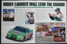 Load image into Gallery viewer, 1999 NASCAR 2nd Annual Las Vegas 400 Starting Lineup Foldout Poster Mark Martin