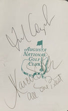 Load image into Gallery viewer, 1992 Masters Champion Fred Couples Autographed Augusta National Club Scorecard