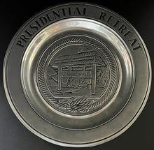 Load image into Gallery viewer, Camp David Presidential Retreat Pewter Plate Wilton Columbia Vintage Political