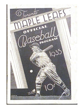 Load image into Gallery viewer, 1935 International Baseball IL Toronto Maple Leafs v Buffalo Bisons Program