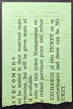 Load image into Gallery viewer, 1977 Sammy Davis Jr Cancelled Concert Ticket Stub Vintage Music Rat Pack Canada