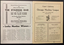 Load image into Gallery viewer, 1935 Chicago Stadium St. Louis Eagles Only Season Hockey Program vs Blackhawks
