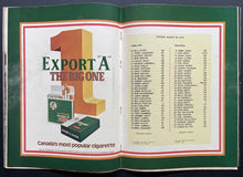 Load image into Gallery viewer, 1974 CFL Football Program Montreal Alouettes vs Hamilton + Yearbook Version