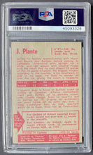 Load image into Gallery viewer, 1955 Parkhurst #50 Jacques Plante Montreal Canadiens NHL Hockey RC PSA 6 EX-MT