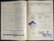 Load image into Gallery viewer, 1956 Toronto Maple Leafs Hockey Program Maple Leaf Gardens Boston Bruins NHL