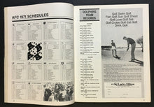Load image into Gallery viewer, 1971 NFL Football Program Orange Bowl New England Patriots vs Miami Dolphins