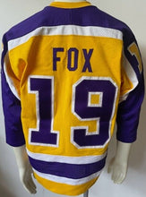 Load image into Gallery viewer, Jim Fox Los Angeles LA Kings Vintage Replica NHL Pro Stitch Hockey Jersey