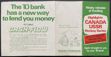 Load image into Gallery viewer, 1972 Canada USSR Summit Hockey Series Inside Summaries All 8 Games TD Bank Promo