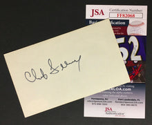 Load image into Gallery viewer, Chub Feeney Signed Index Card Major League Baseball Former NL President JSA