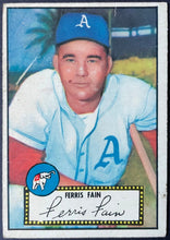 Load image into Gallery viewer, 1952 Topps Baseball Ferris Fain #21 Philadelphia Athletics Vintage MLB Card