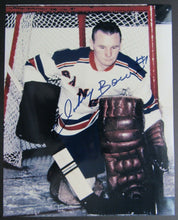 Load image into Gallery viewer, NHL New York Rangers Johnny Bower Autographed Photo 8x10 Vintage Hockey HOFER