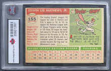 Load image into Gallery viewer, 1955 Topps #155 Eddie Mathews Milwaukee Braves MLB Card KSA EX 5