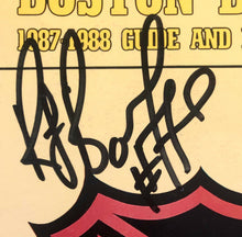 Load image into Gallery viewer, 1987/88 Boston Bruins Media Guide Cover Autographed By Ray Bourque Norris Trophy