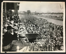 Load image into Gallery viewer, 1936 Churchill Downs Racetrack Press Photo Before Kentucky Derby Bold Venture