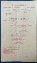 Load image into Gallery viewer, August 10th 1932 Los Angeles Summer Olympics Day Program Historical VTG Sports
