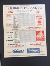 Load image into Gallery viewer, 1949 Exhibition Baseball Scorecard Detroit Tigers vs Little Rock Kell Newhouser