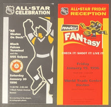 Load image into Gallery viewer, 1996 NHL All Star Game Reception + Celebration Ticket Boston Vintage Hockey