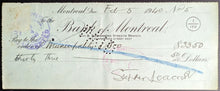 Load image into Gallery viewer, 1940 Stephen Leacock Signed Cheque Famous Canadian Author Bank Of Montreal