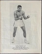 Load image into Gallery viewer, 1963 Cassius Clay Heavyweight Championship Fight Program Wembley Stadium Boxing