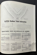 Load image into Gallery viewer, 1960 Washington Senators MLB Baseball Yearbook Vintage Publication