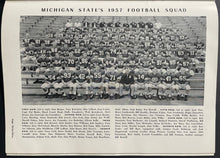 Load image into Gallery viewer, 1957 University Of Indiana vs Michigan State NCAA Football Program Vintage
