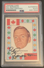 Load image into Gallery viewer, 1972-73 O-Pee-Chee Hockey Team Canada Red Berenson Signed Card Auto PSA/DNA