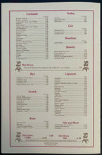Load image into Gallery viewer, Maple Leaf Gardens Hot Stove Lounge / Club Original Luncheon Menu Vintage Leafs