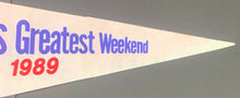 Load image into Gallery viewer, 1989 Pro Football Hall Of Fame Festival Full Size Pennant Redskins vs Bills