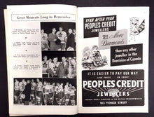 Load image into Gallery viewer, 1951 Maple Leaf Gardens Vintage Program Leafs vs N.Y. Rangers Hockey Max Bentley