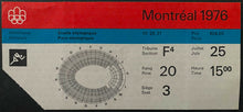 Load image into Gallery viewer, 1976 Summer Olympics Athletics Program + Ticket Olympic Stadium Montreal Vintage