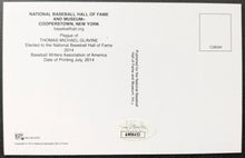 Load image into Gallery viewer, Signed Autographed Tom Glavine Hall Of Fame Postcard Baseball MLB Atlanta Braves