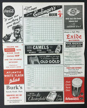 Load image into Gallery viewer, 1941 MLB Baseball Shibe Park Program Philadelphia Athletics vs Detroit Tigers