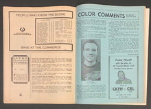 Load image into Gallery viewer, 1967 Maple Leaf Gardens Terry Sawchuk 99th Shutout Game Program Armstrong Howe